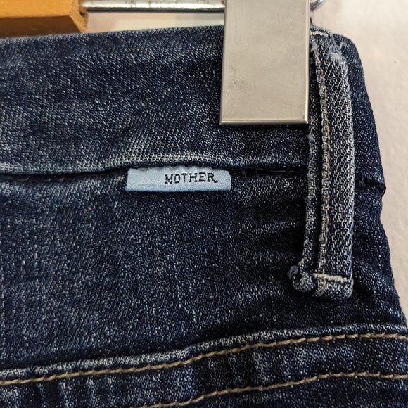 MOTHER High Waisted Looker Ankle Fray Jeans, Cat Attack, Size 25 - Picture 11 of 16